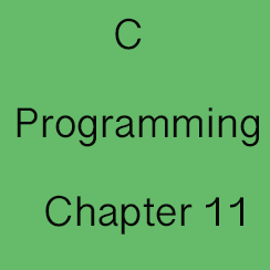 Chapter 11: C Language Storage Classes