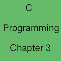 Chapter 3: C language Operators and expressions