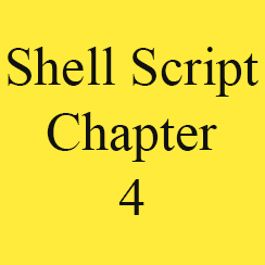 Shell Script Chapter 4: Special Operators