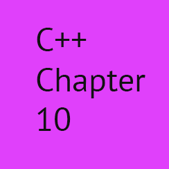 C++ Chapter 10: C++ all about Strings