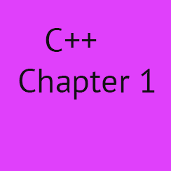 C++ Chapter 1: C++ Introduction