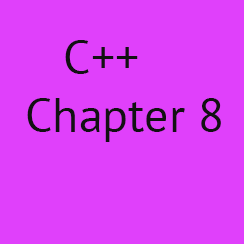 C++ Chapter 8: C++ Functions