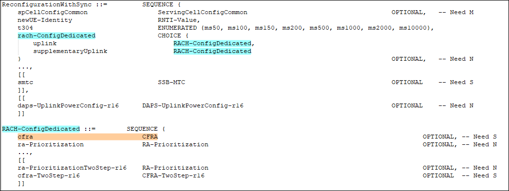 3. Random Access Resource Selection for Reconfiguration with Sync.